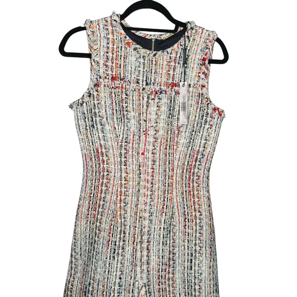 (NWT) Elie TAHARI Dean Sleeveless Tweed Sheath Dress Size 4 - Picture 6 of 8